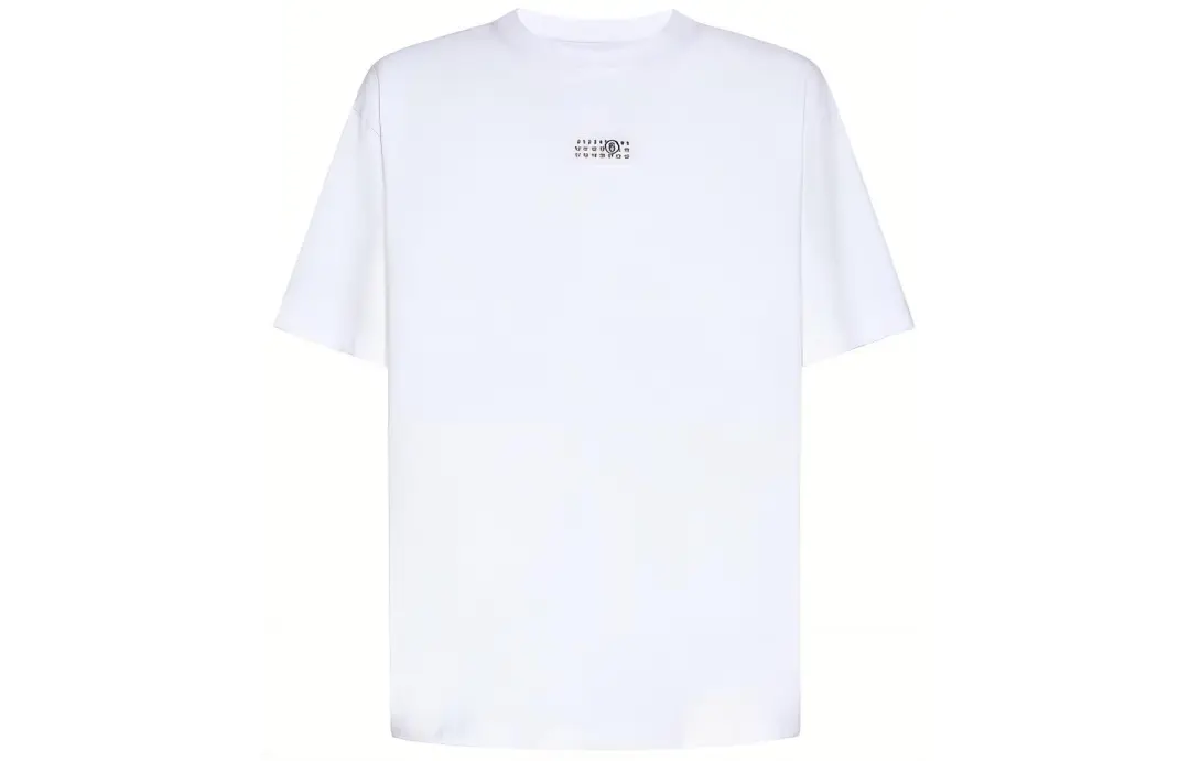 MM6 Maison Margiela Logo Patch Crewneck T Shirt