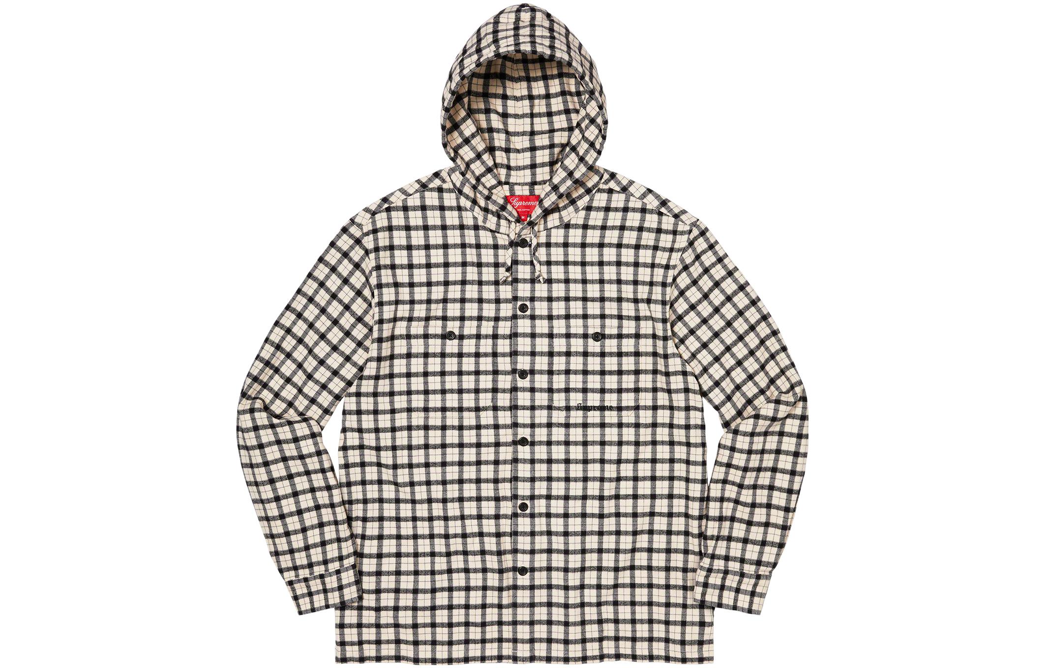 Футболка Supreme SS22 Week 4 Mini Plaid Hooded Shirt (разноцветная)
