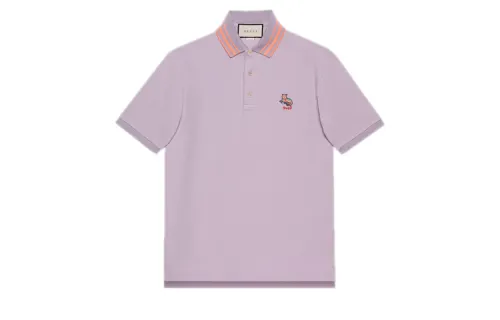 GUCCI Polo Shirt Men's Light Purple