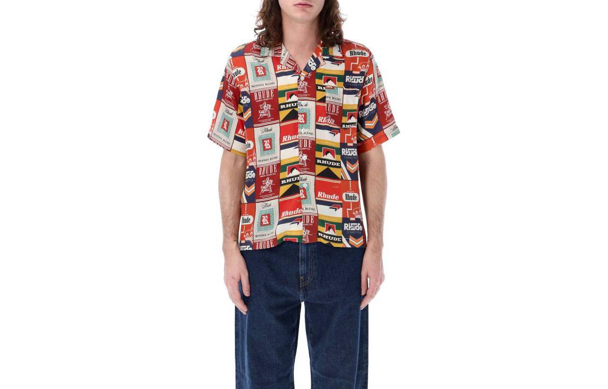 Мужская рубашка RHUDE RHUDE (красная)