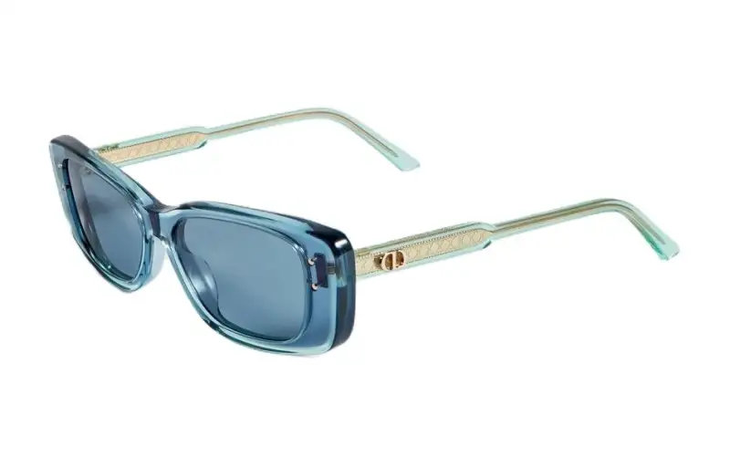 DIOR Square Sunglasses Men's Blue