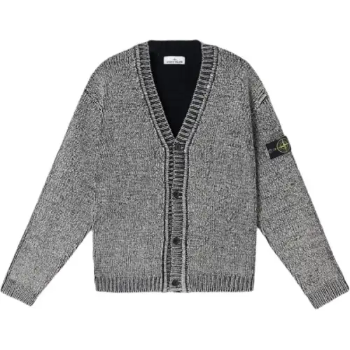 STONE ISLAND Painted effect Cardigan