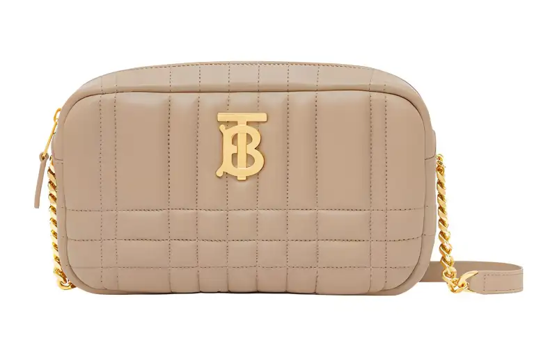 Burberry Lola Bag Lambskin Camera Bag, Crossbody Bag, Shoulder Bag Women's Wheat Beige