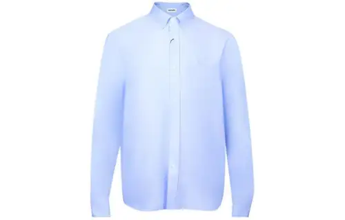 KENZO Shirts Men's Sky Blue Pointed Collar Moderate Other