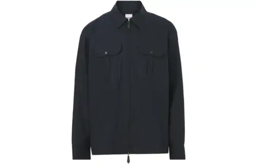 Burberry Hawes Cotton Zip Up Jacket
