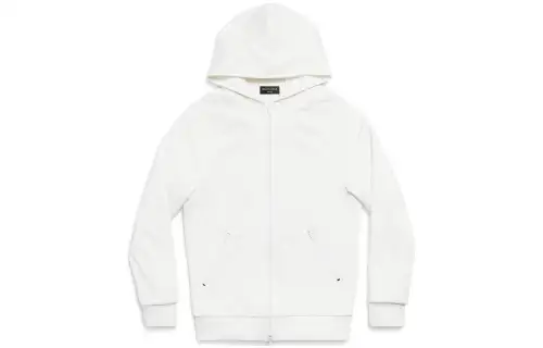 Balenciaga Long Printed Straight Hem Hoodie