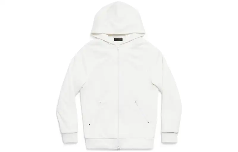 Balenciaga Long Printed Straight Hem Hoodie