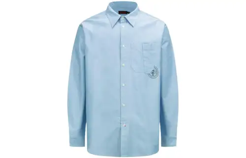 EVISU Shirts Men's Lapel Moderate Other