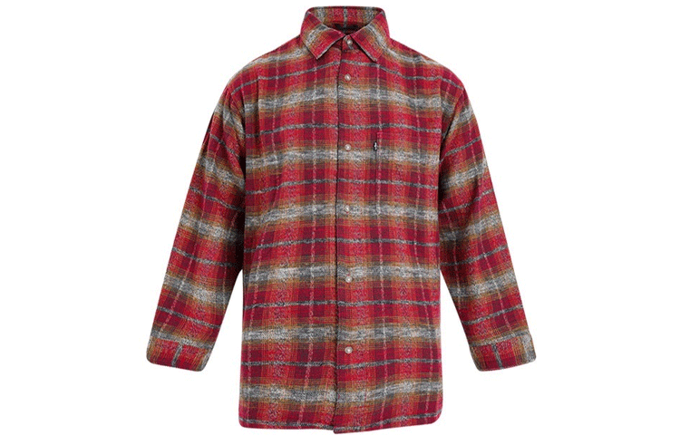 Мужская футболка Levis Check Shirt (красная)