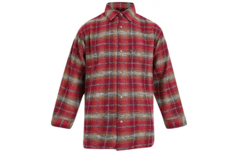 Levi's Shirts Men's Red Square Collar Moderate Straight Fit
