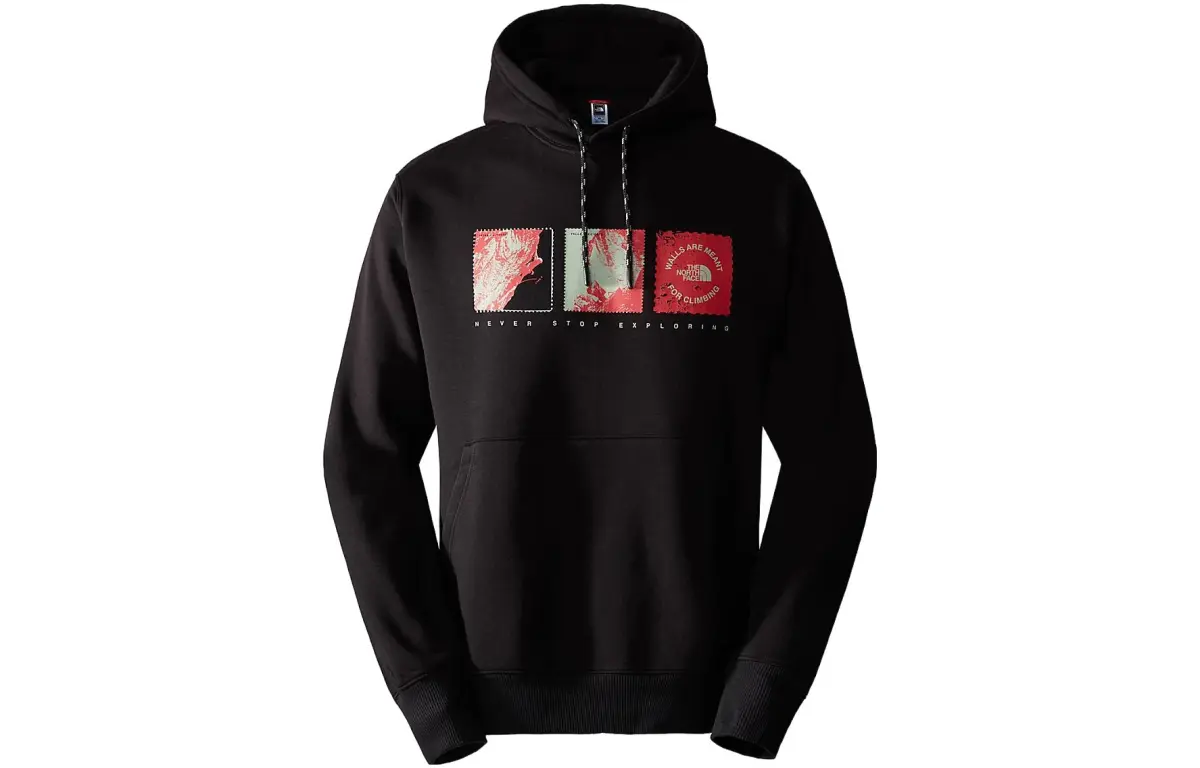THE NORTH FACE Sweatshirts Men's Black Hooded Moderate Regular