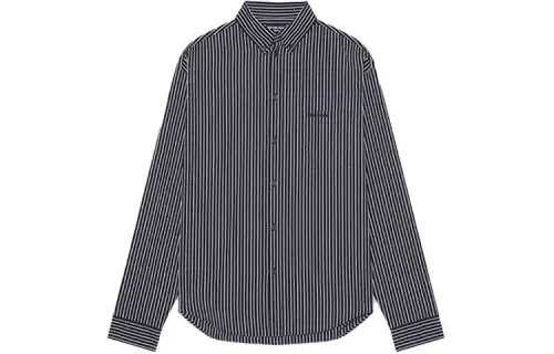 Balenciaga Shirts Men's Gray Square Collar Moderate Shirt