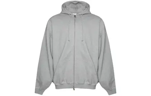 Vetements Sticker Logo Zip Up Hoodie