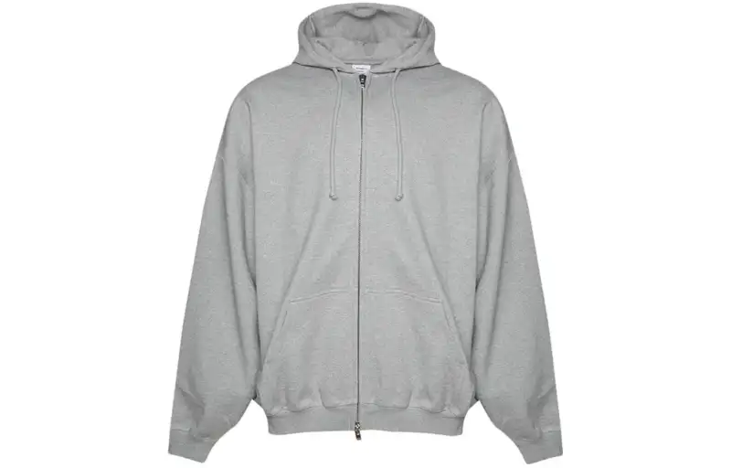 Vetements Sticker Logo Zip Up Hoodie