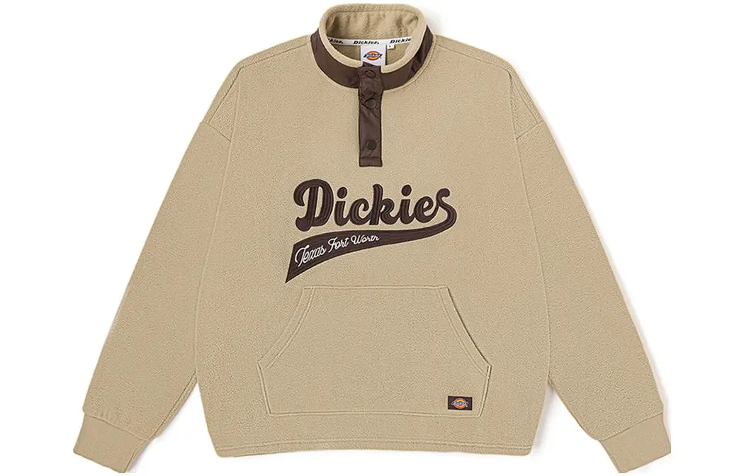 Dickies Sweatshirts Men's Sandstone Stand Collar Moderate Other