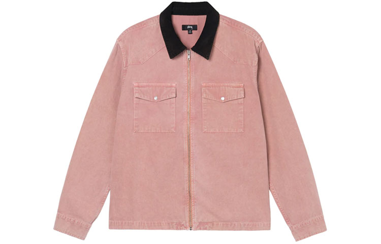 Рубашка Stussy Washed Canvas Work Shirt (синяя)