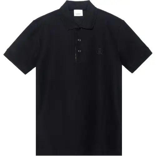 Burberry Monogram Motif Cotton Pique Polo