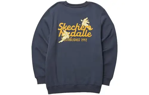 Skechers Sweatshirts Unisex Charcoal Gray/000G Crew Neck Moderate Regular