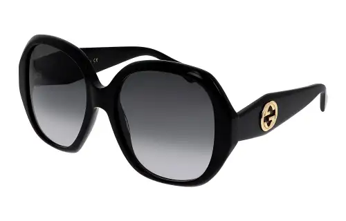 GUCCI Irregular Shape Sunglasses Women's