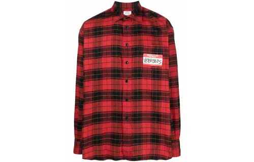 Vetements Kids Plaid Shirt