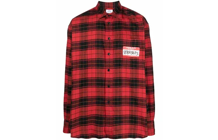 Vetements Kids Plaid Shirt