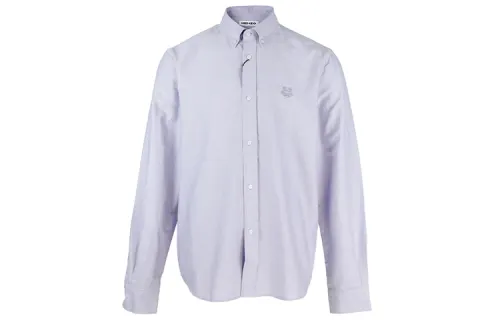 KENZO Shirts Men's Purple Lapel Moderate