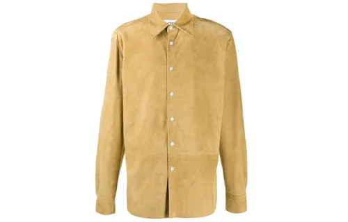 LOEWE Shirts Men's Yellow Lapel Moderate Other