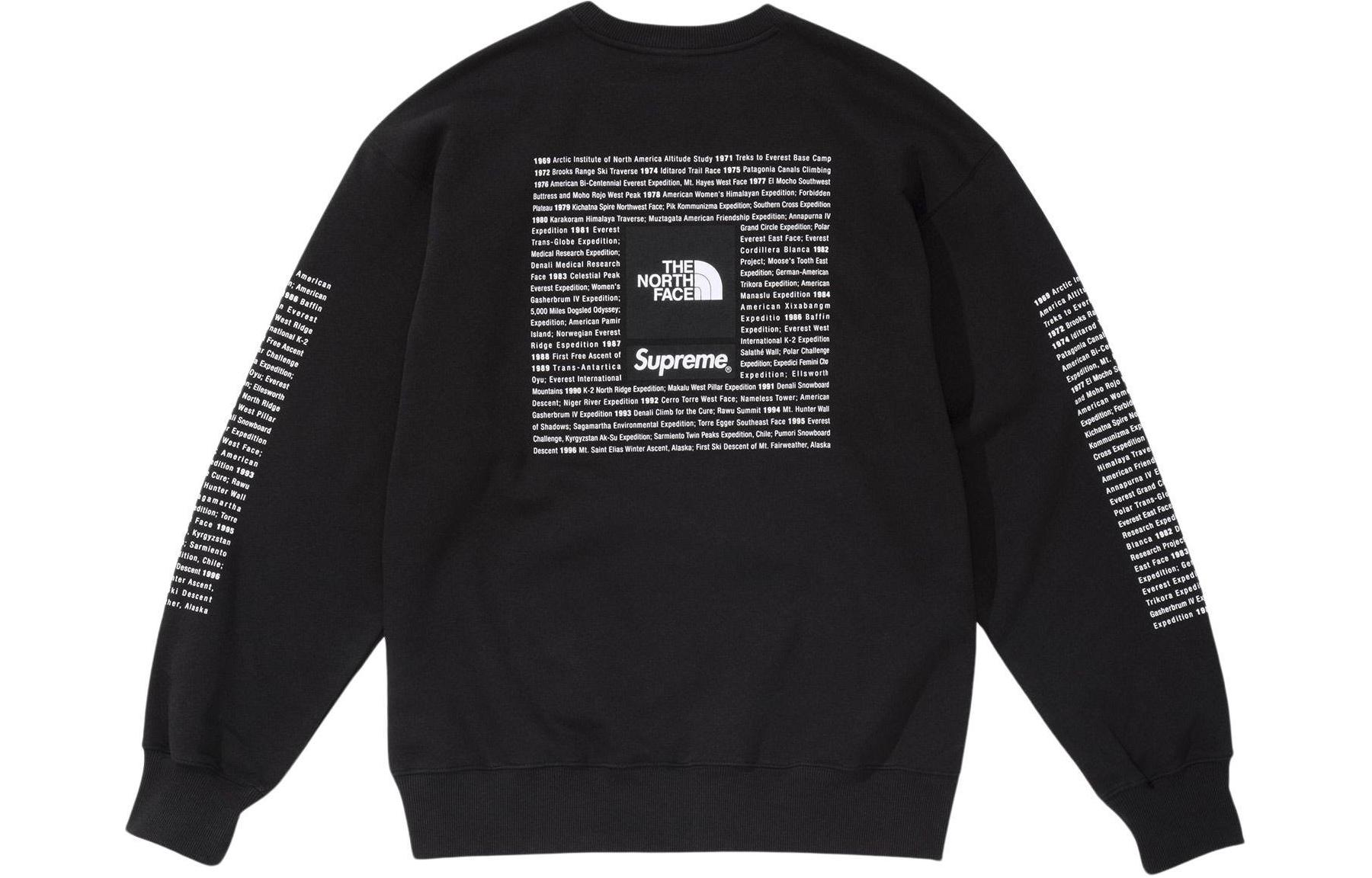 Худи Supreme x The North Face (черное)