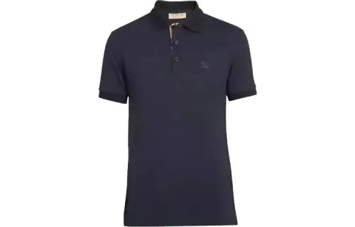 Burberry Polo Shirt Men's Dark Blue