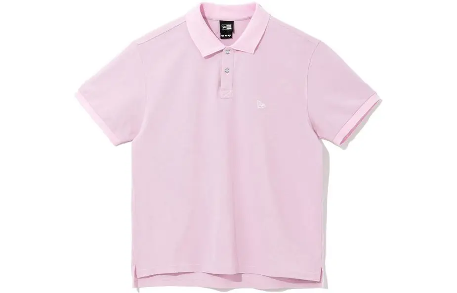 New Era Polo Shirts Unisex Pink Polo Collar Moderate Straight Fit