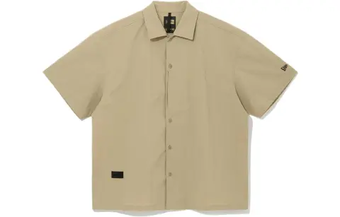 New Era Shirts Men's Khaki Lapel Moderate Other
