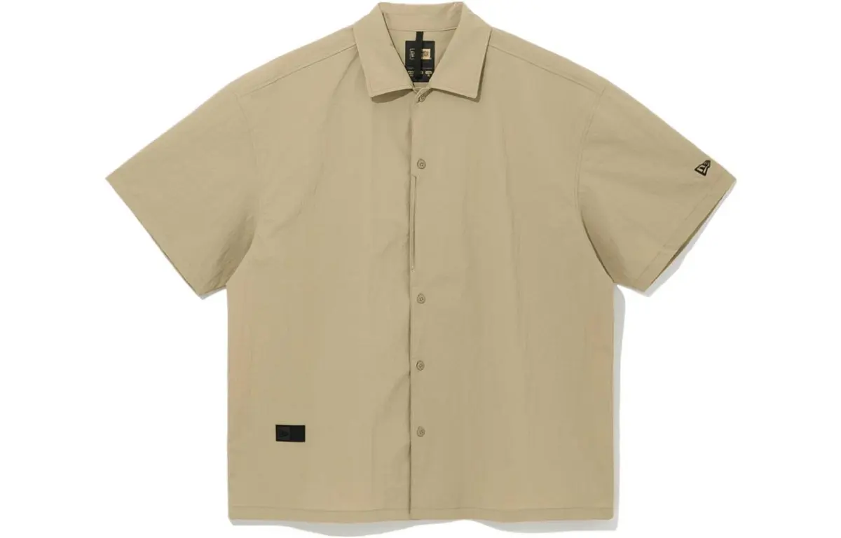 New Era Shirts Men's Khaki Lapel Moderate Other