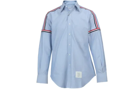 THOM BROWNE Rwb Elastic Stripe Oxford Shirt