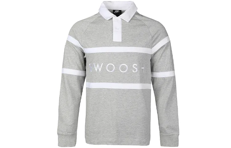 Nike Polo Shirts Men's Gray Polo Collar Moderate