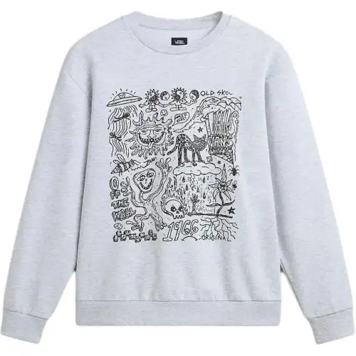 Vans Skool Doodle Sweatshirt Men's Gray