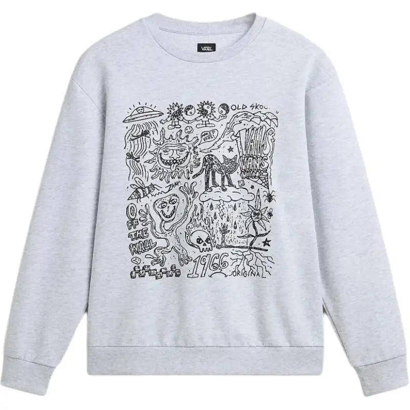 Vans Skool Doodle Sweatshirt Men's Gray