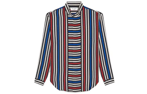 Saint Laurent striped-pattern shirt