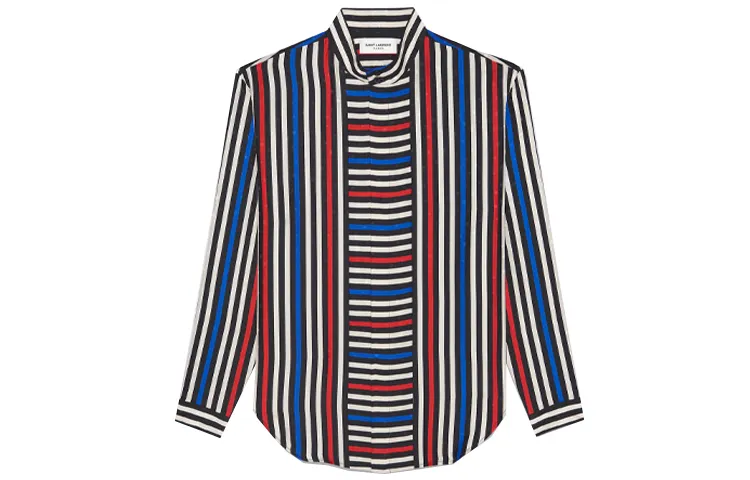Saint Laurent striped-pattern shirt