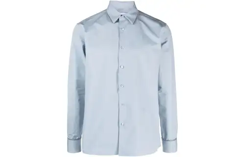 OFF WHITE Shirt, Regular Fit Men's Sky Blue
