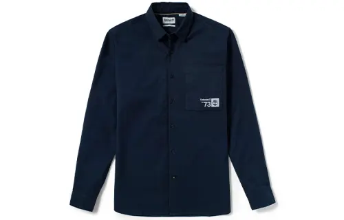 Timberland Shirts Men's Dark Sapphire Square Collar Moderate Other
