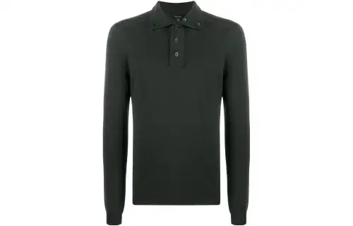 【Previous Season】fine-knit polo shirt