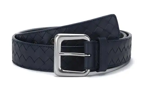 Bottega Veneta Leather Belts Men's Tourmaline Blue
