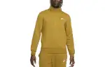 Nike Sweatshirts Men's Earth Yellow Stand Collar Moderate Regular