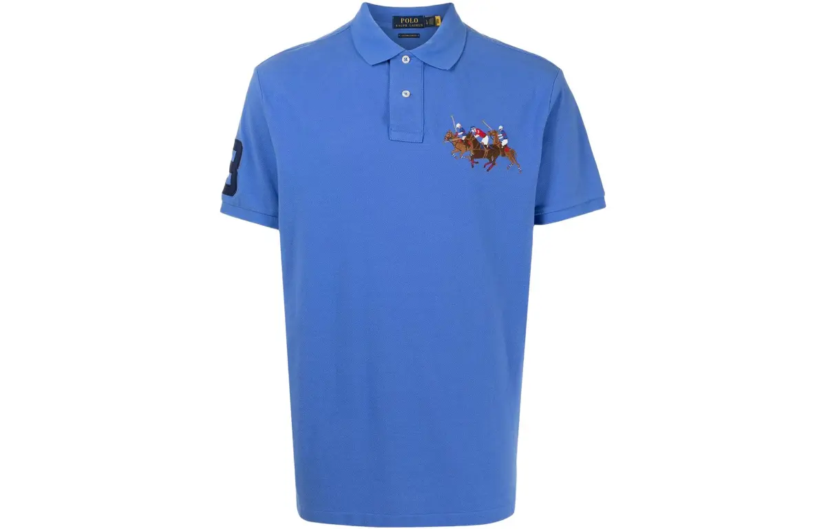 Polo Ralph Lauren SS22 Polo Shirt Custom Slim Fit Men's Blue