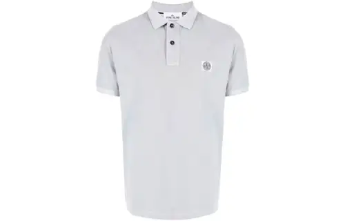 STONE ISLAND Logo Patch Short-Sleeved Polo Shirt
