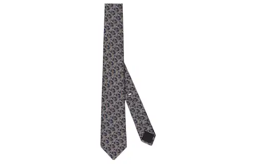 DIOR Ties Men's Marine Blue/Brown