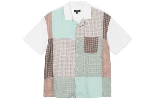 Stussy Shirts Men's Multicolor Cuban Collar Moderate Shirt