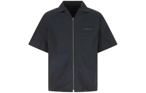 PRADA Shirts Men's Black Lapel Moderate Other