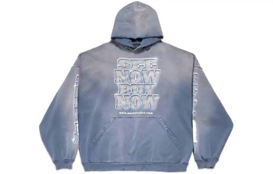 Balenciaga Snbn Large Fit Hoodie