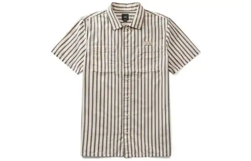 Vans Shirts Men's Ecru Lapel Moderate Other